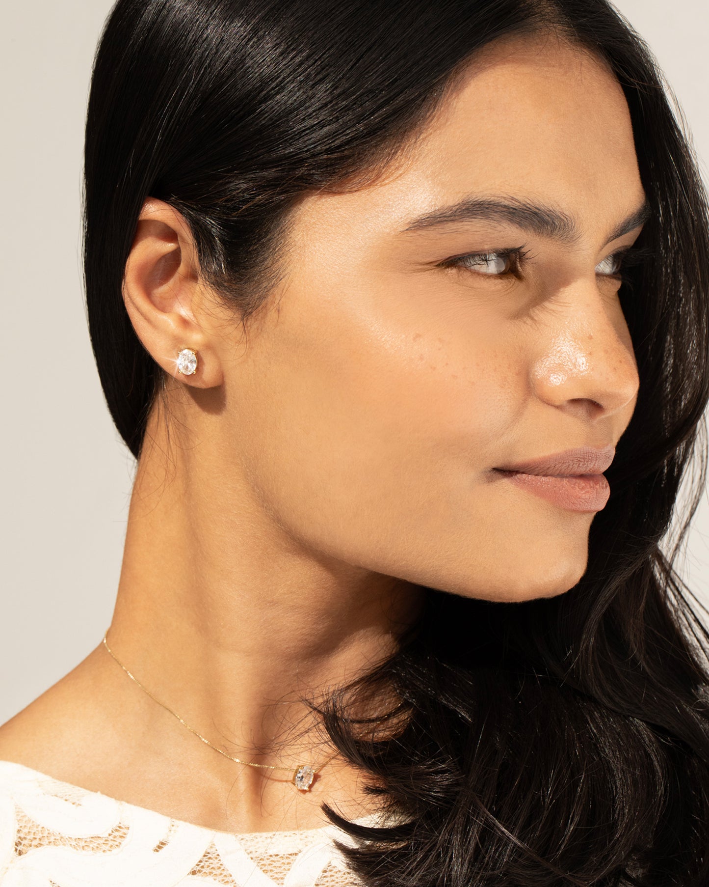Karolina Oval Set - 18K Gold Plated