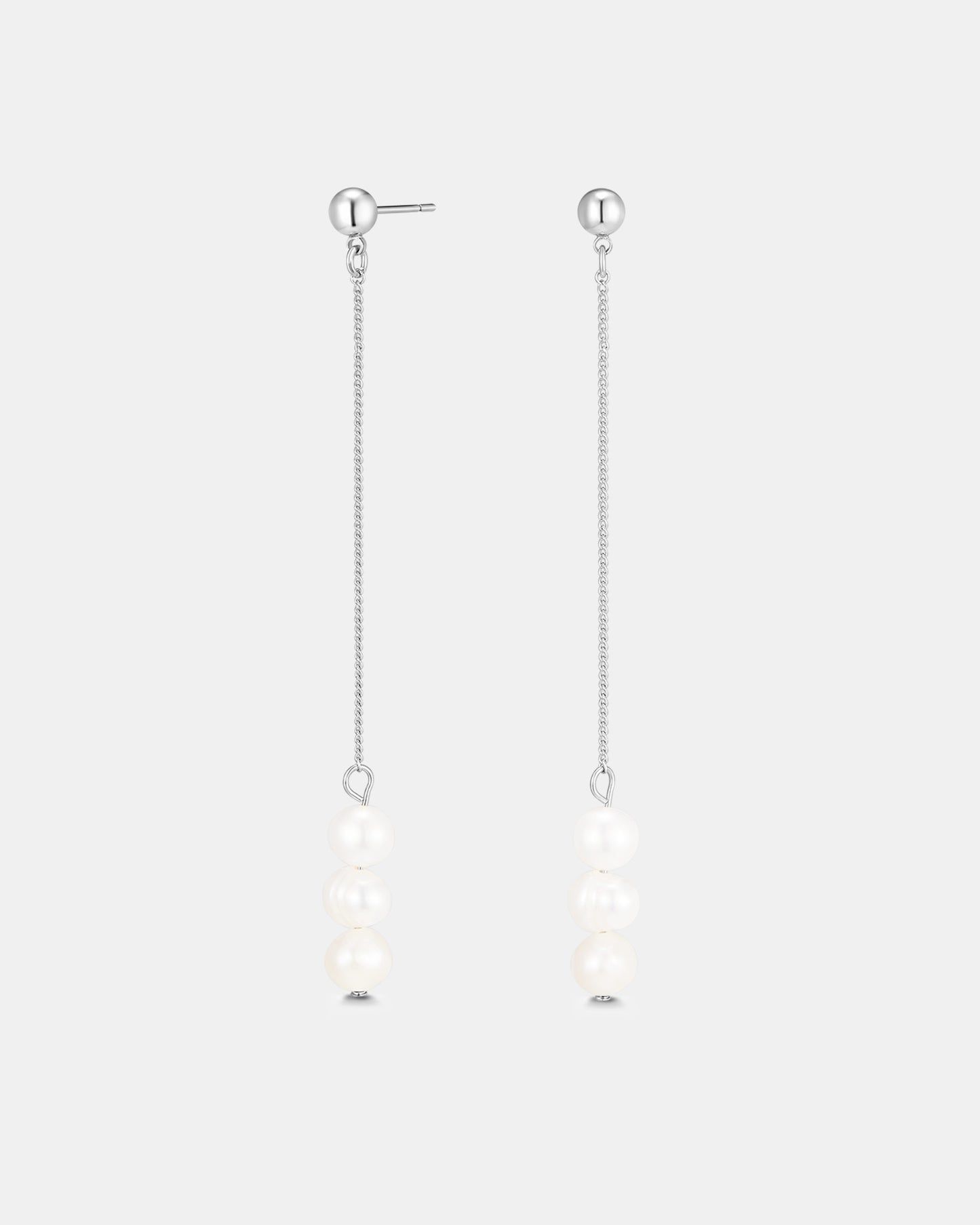 Mallorca Drop Earrings - Silver Plated