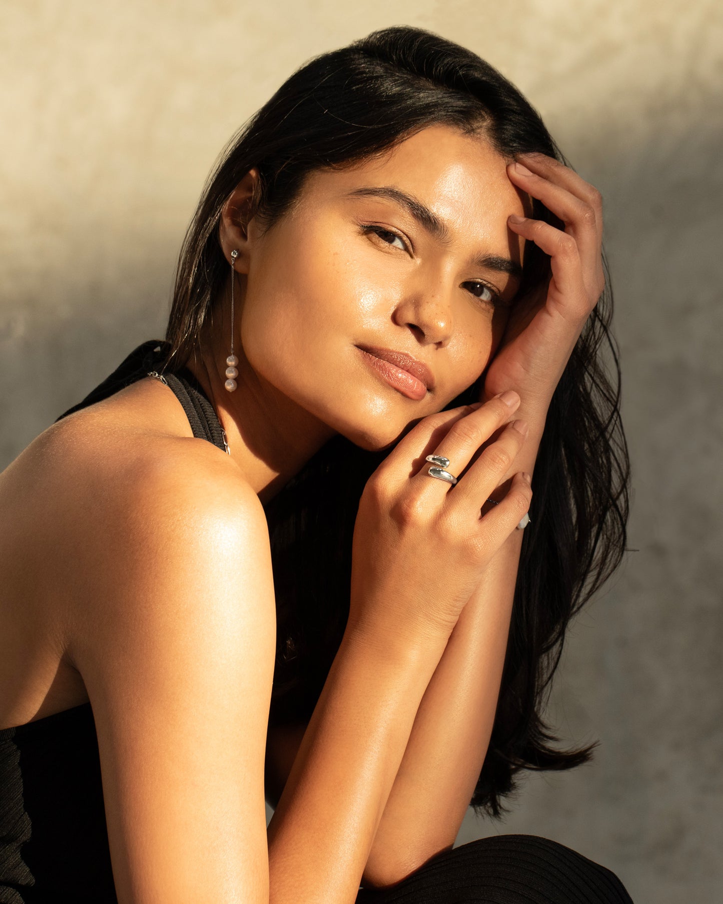 Mallorca Drop Earrings - Silver Plated