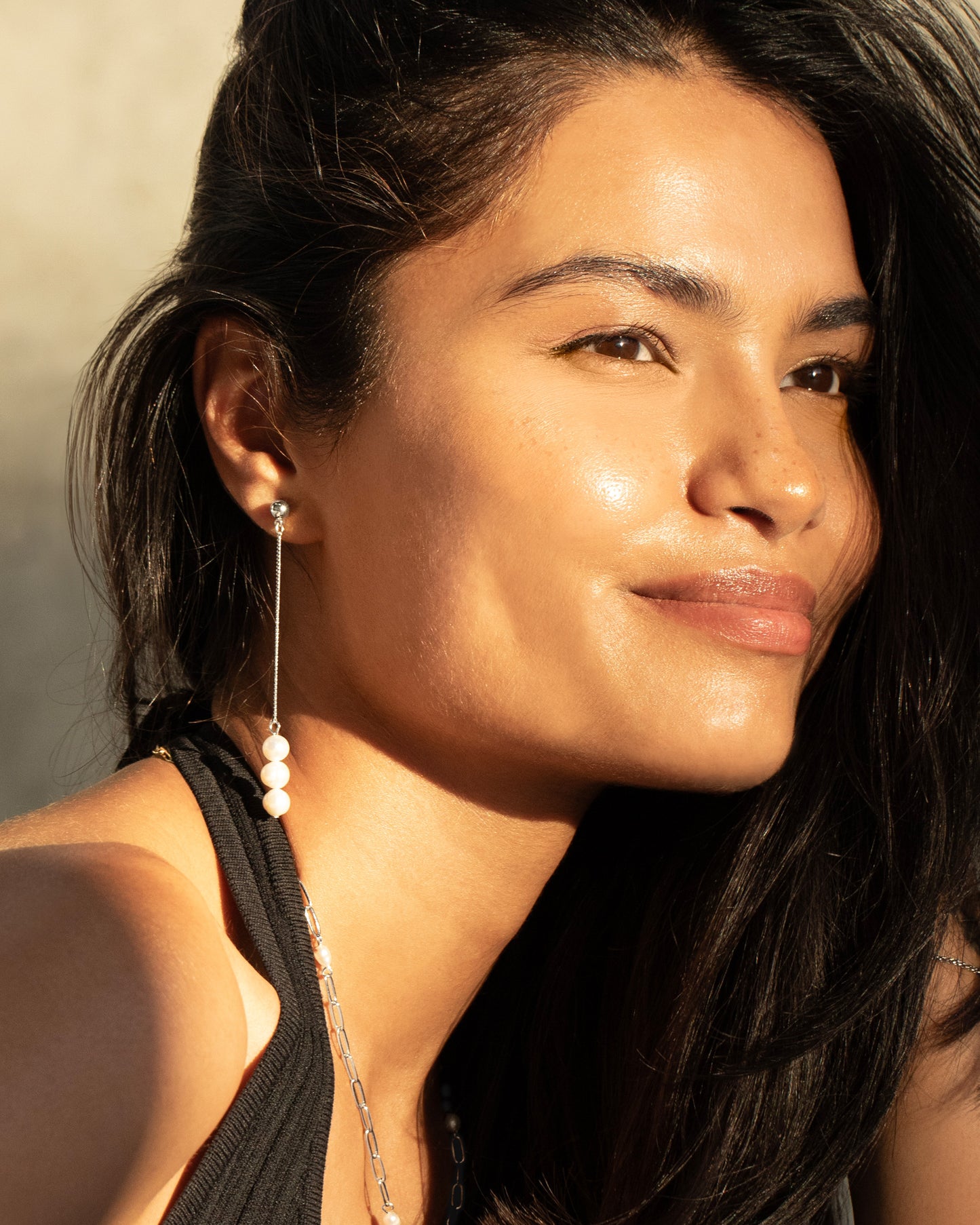 Mallorca Drop Earrings - Silver Plated
