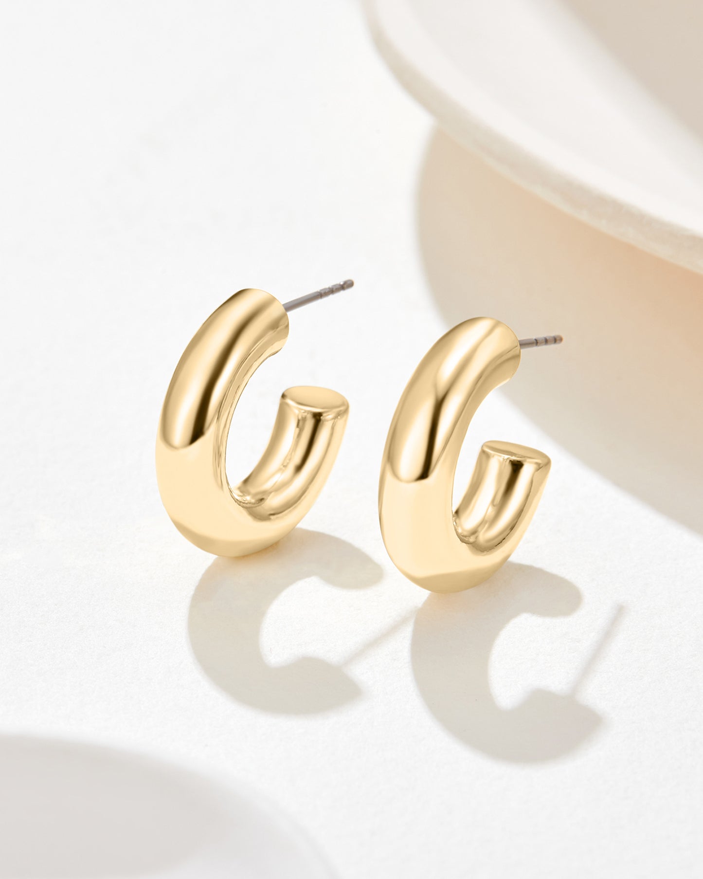 De Sol Hoops - 18K Gold Plated