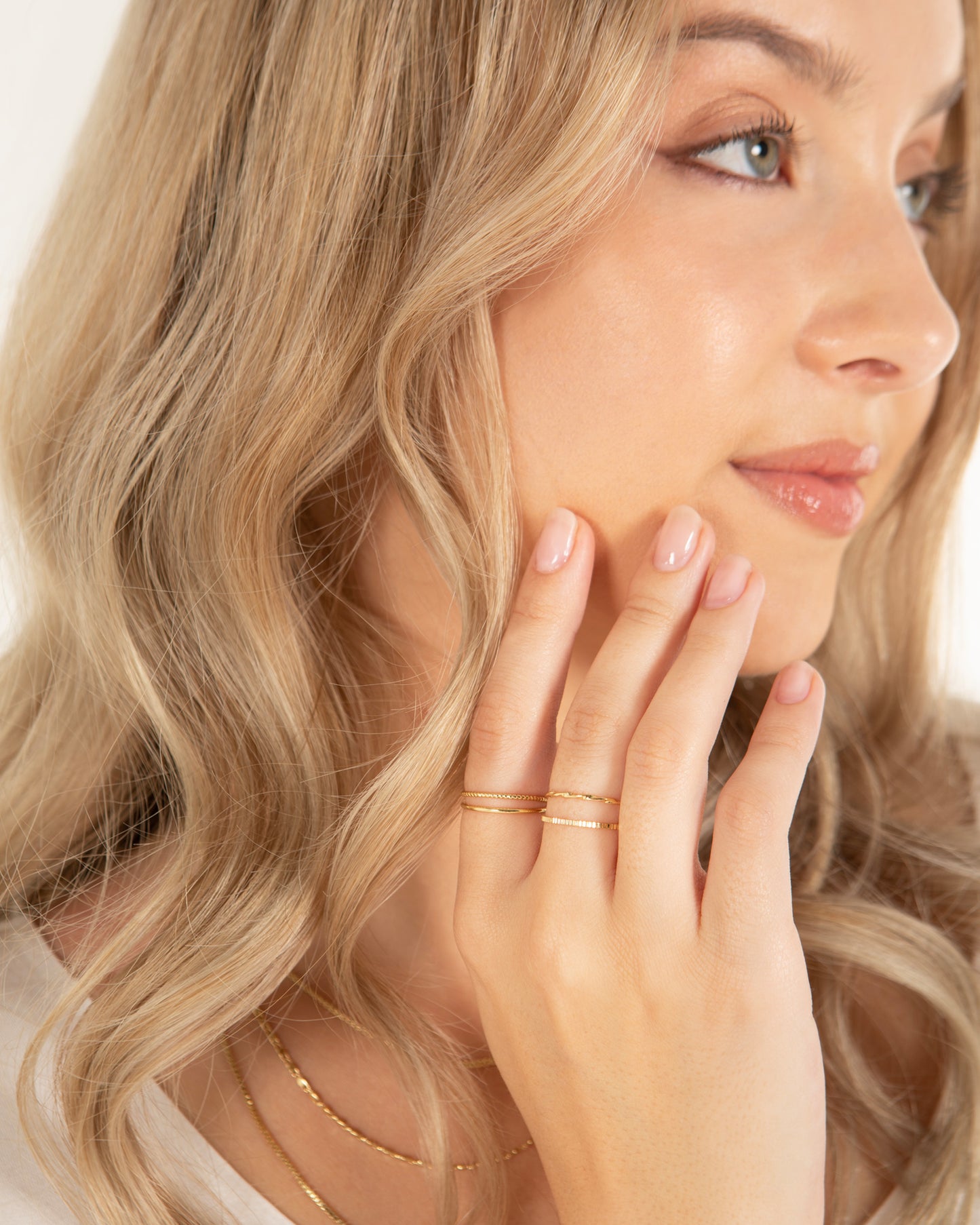 Illusion Stackable Ring Set - 18K Gold Plated