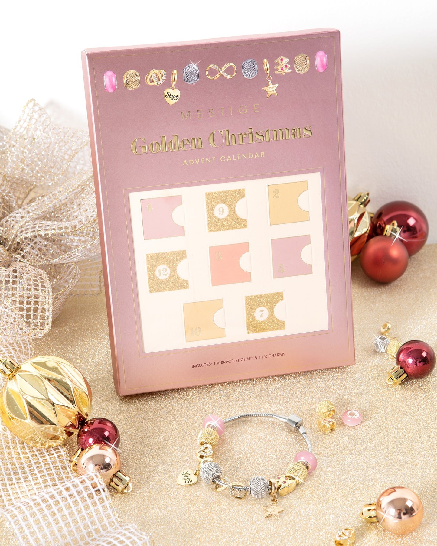 Golden Christmas Advent Calendar