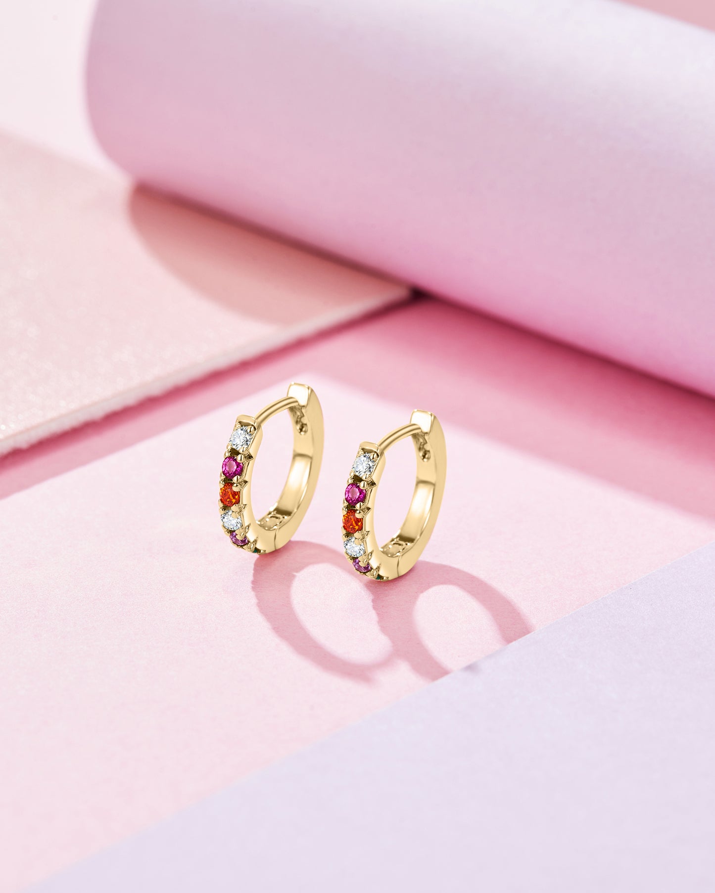Vibrant Mini Hoops