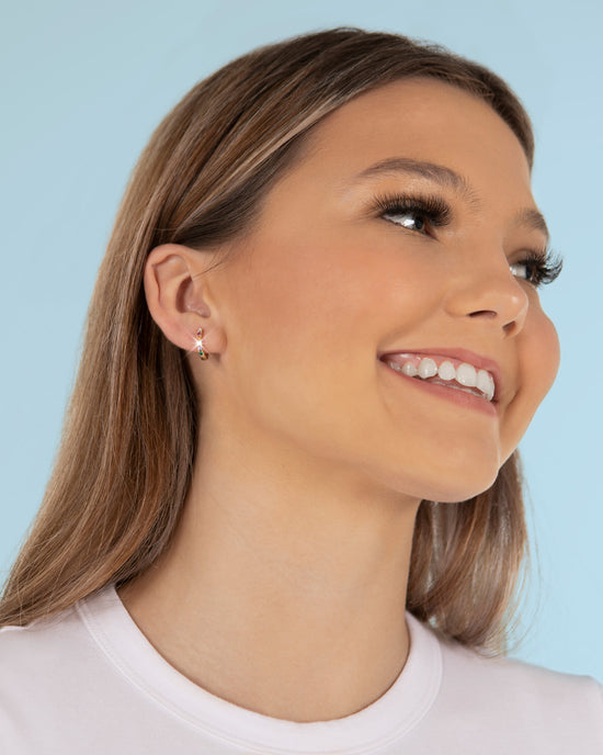 Vibrant Mini Hoops - 18K Gold Plated