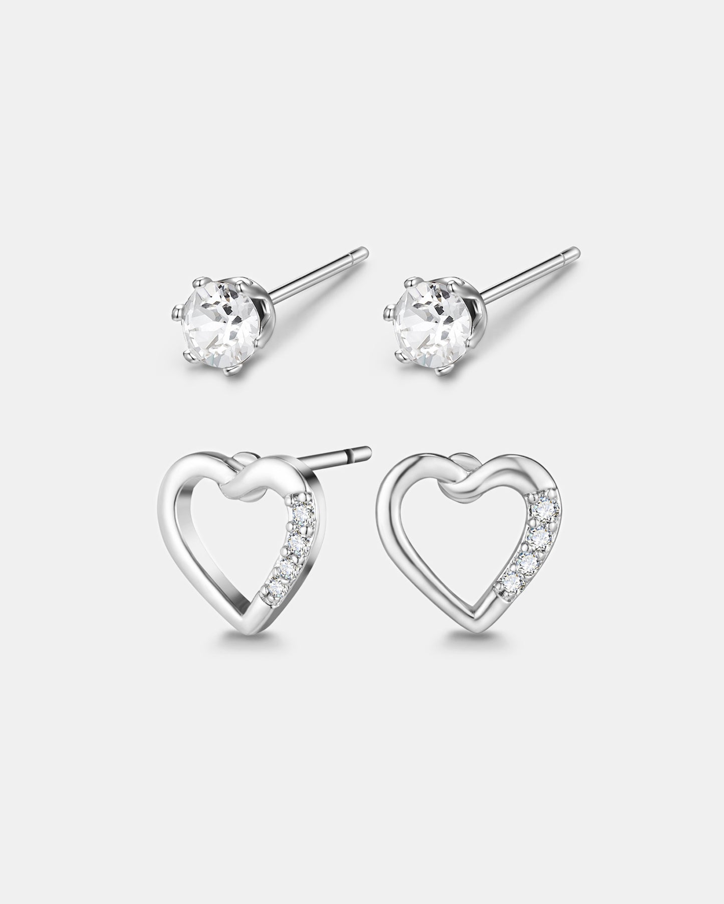 Heartful Earrings Set