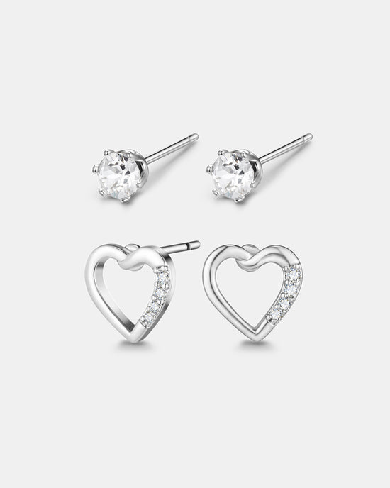 Heartful Earrings Set