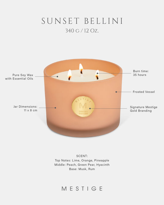 Serenity Candle 340g - Sunset Bellini