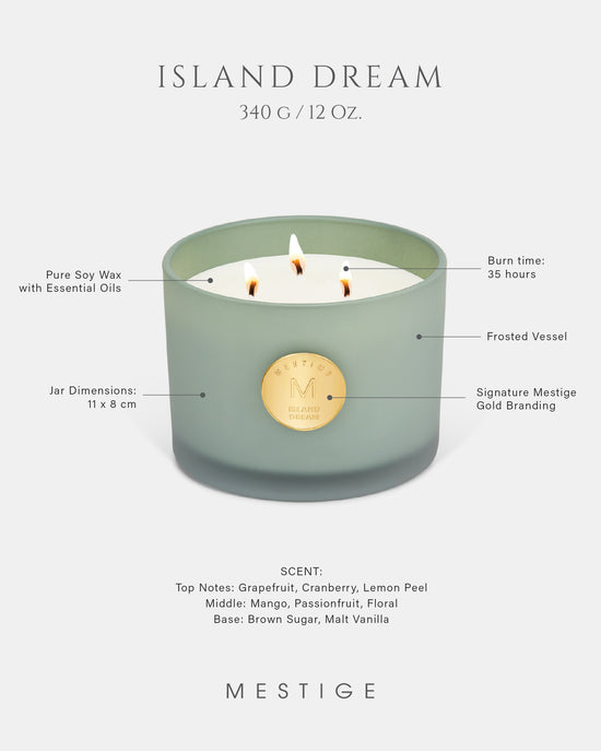 Serenity Candle 340g - Island Dream