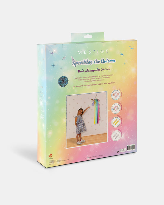 Sparkles Unicorn Hair Accessory Organiser + 4 Hair Clip Sets