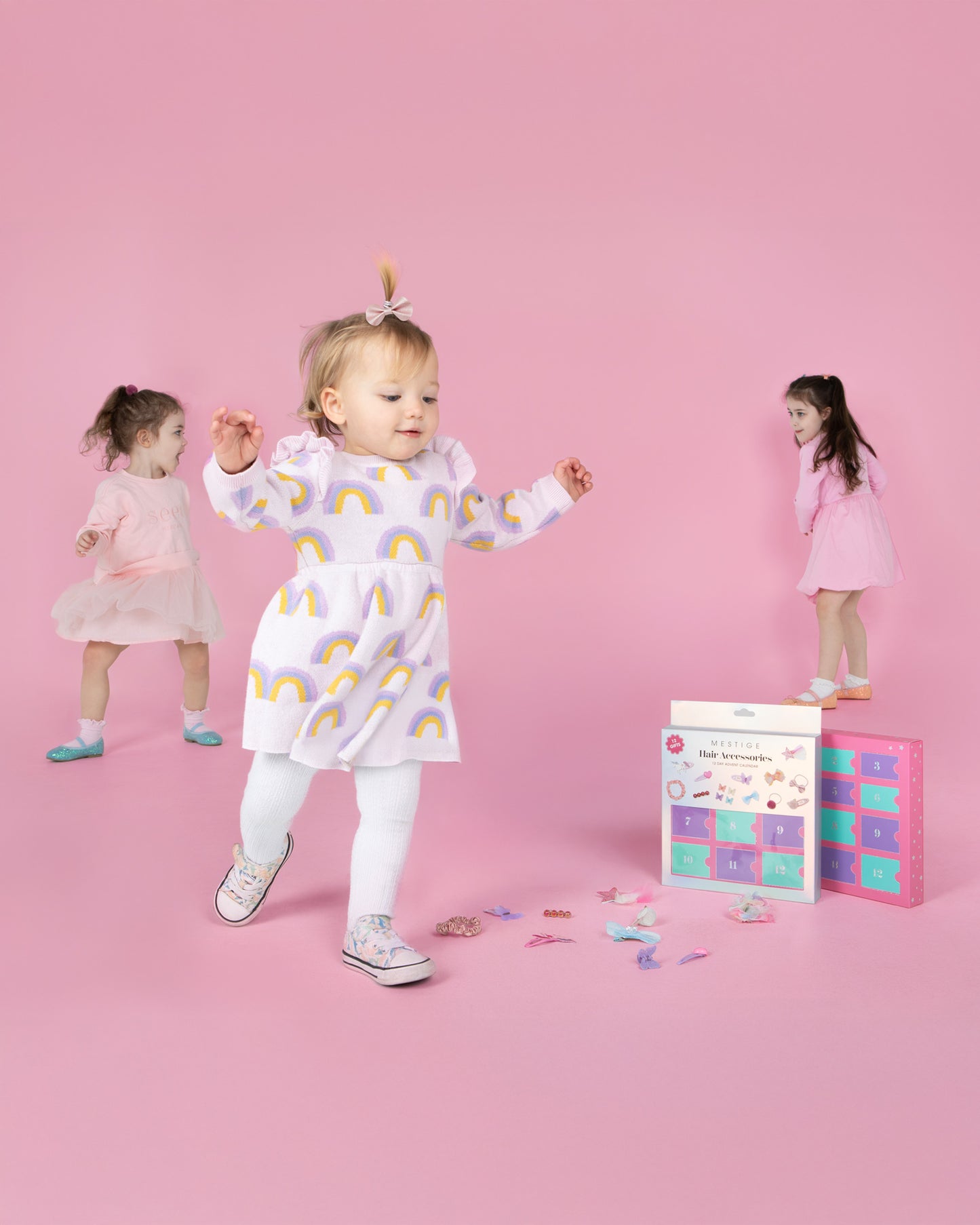 Youth Pastel Advent Calendar - 12 Day Hair Accessories Gifts