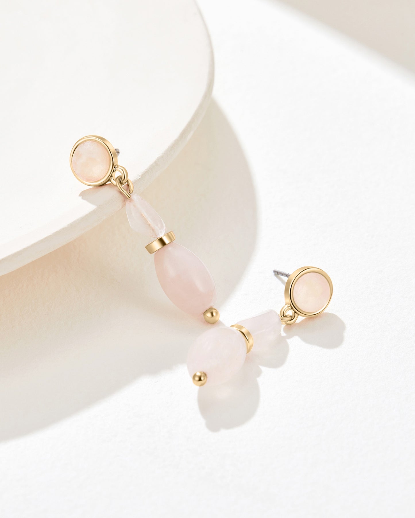 Rose Quartz Secret Magic Earrings