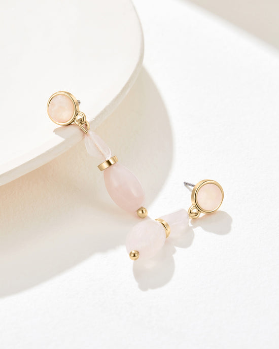 Rose Quartz Secret Magic Earrings