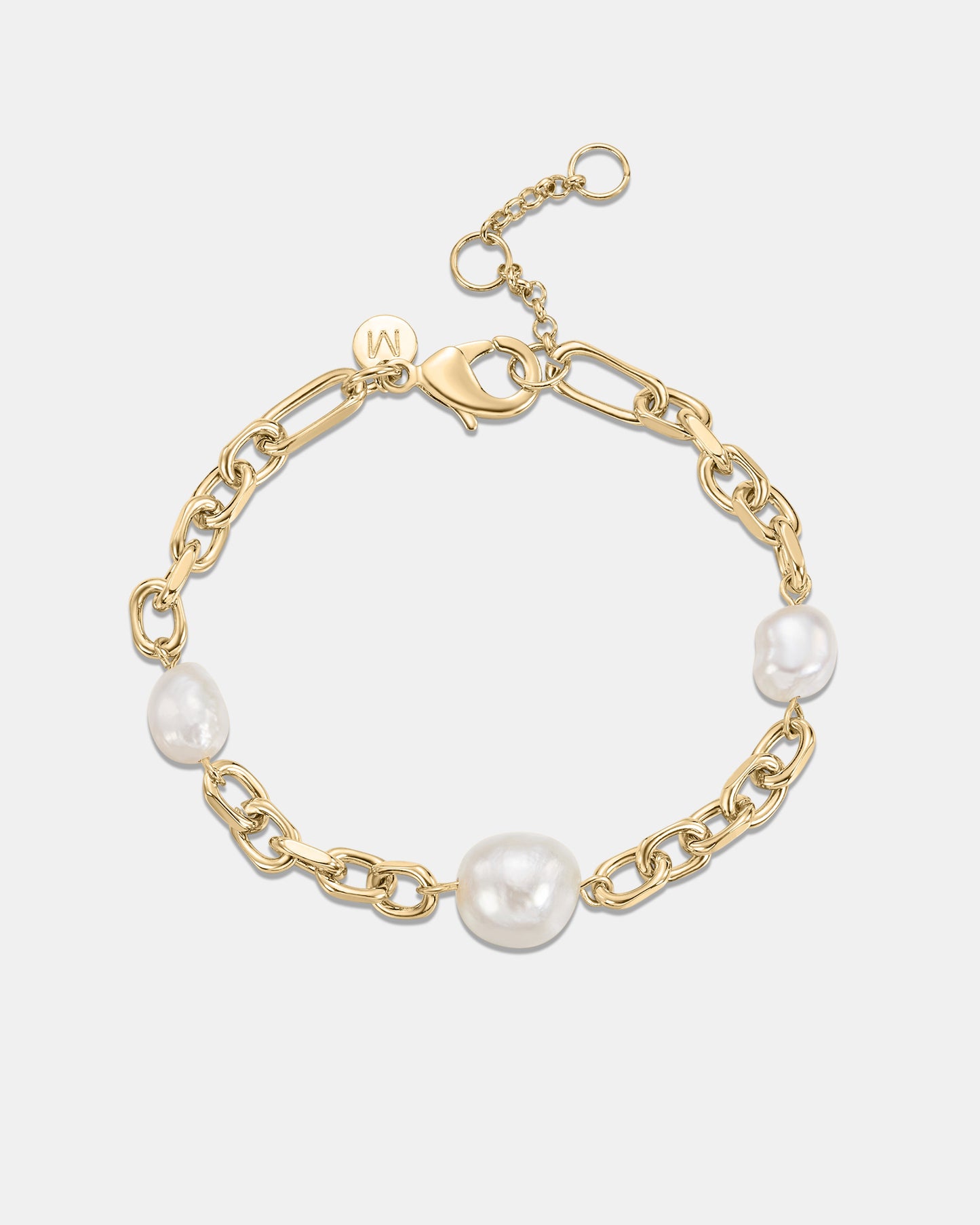 Flamenco Pearl Bracelet - 18K Gold Plated