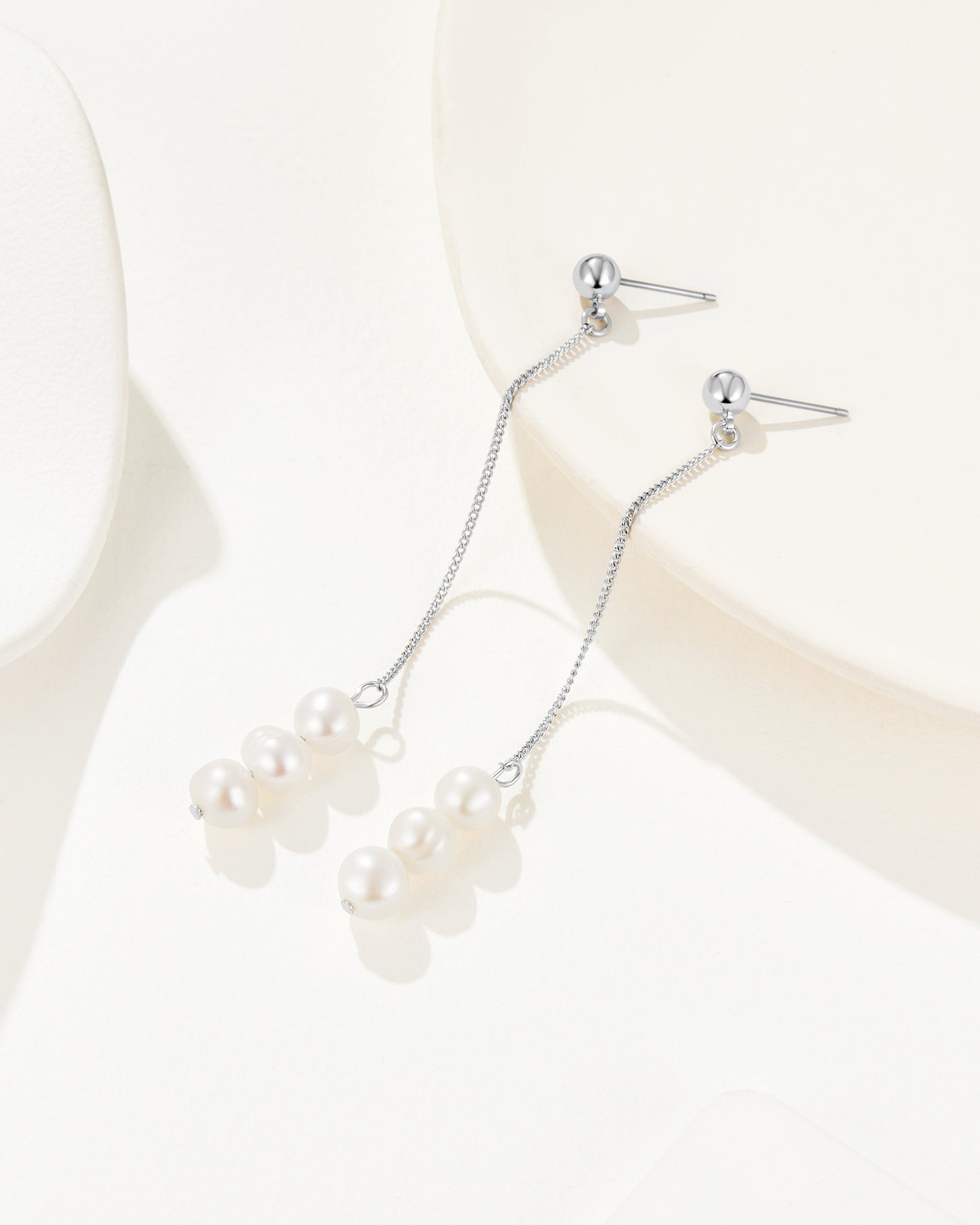 Mallorca Drop Earrings - Silver Plated