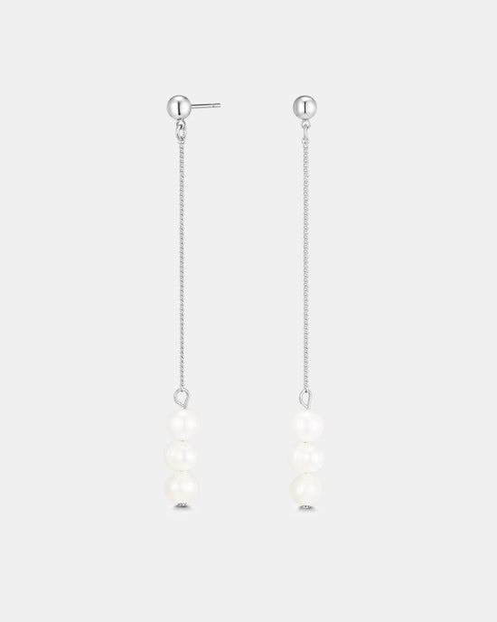 Mallorca Drop Earrings - Silver Plated