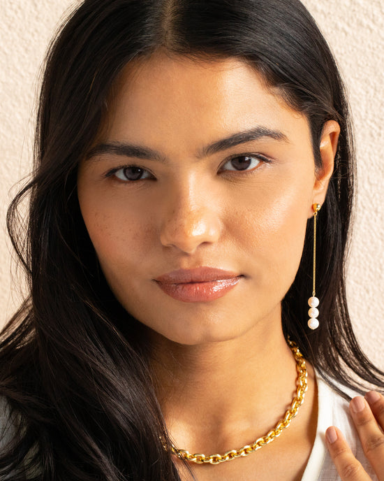 Mallorca Drop Earrings - 18K Gold Plated