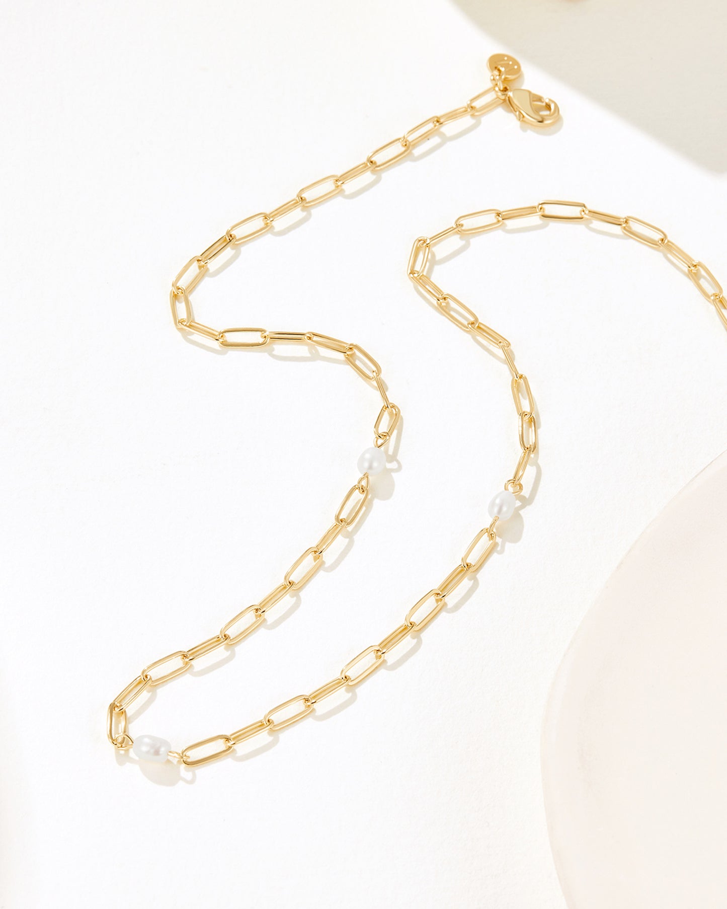 Reflect Freshwater Pearl Necklace - 18K Gold Plated