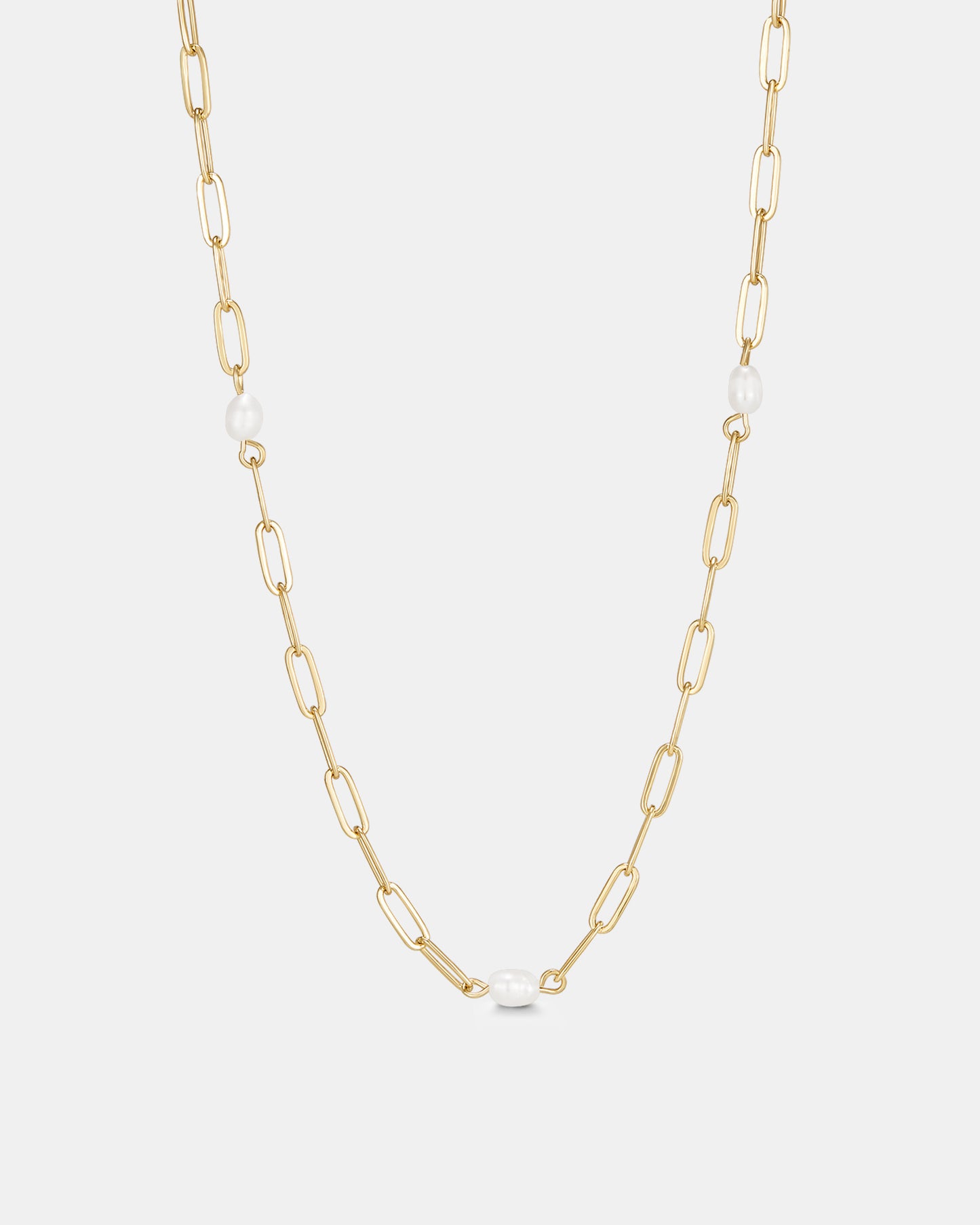 Reflect Freshwater Pearl Necklace - 18K Gold Plated