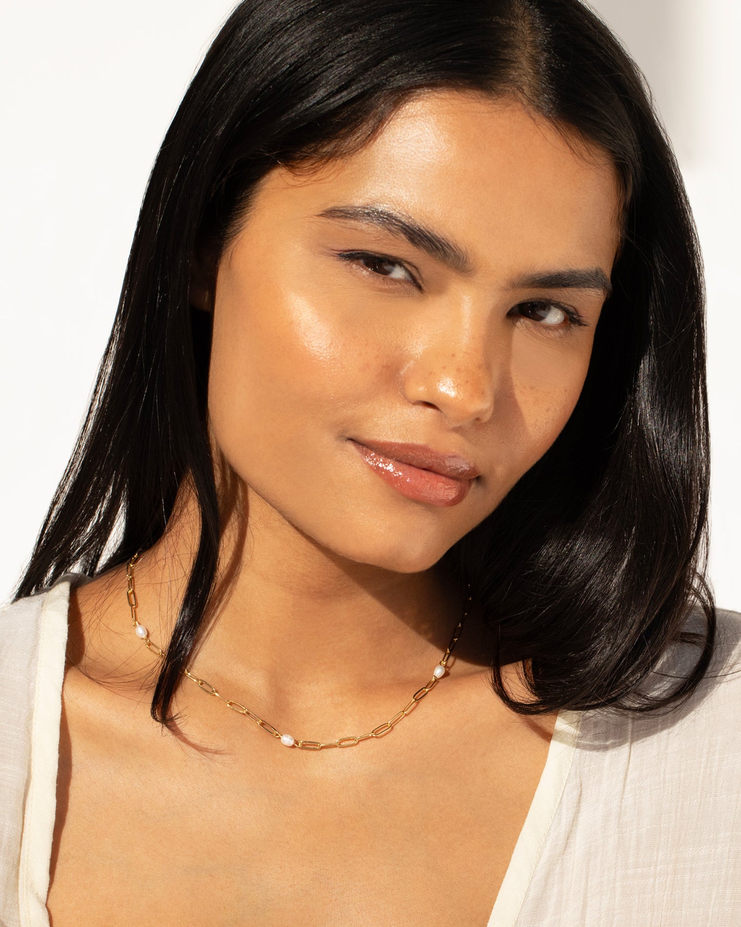 Reflect Freshwater Pearl Necklace - 18K Gold Plated