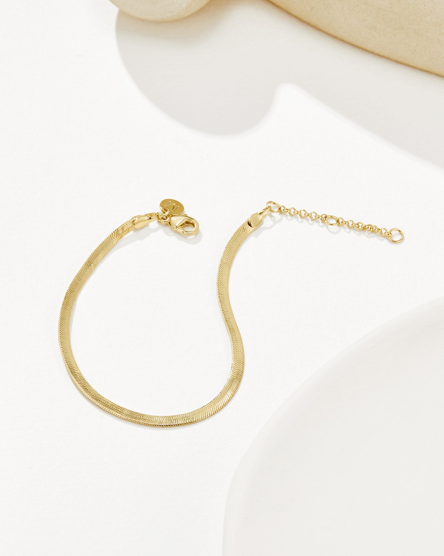 Ethos Snake Chain Bracelet - 18K Gold Plated