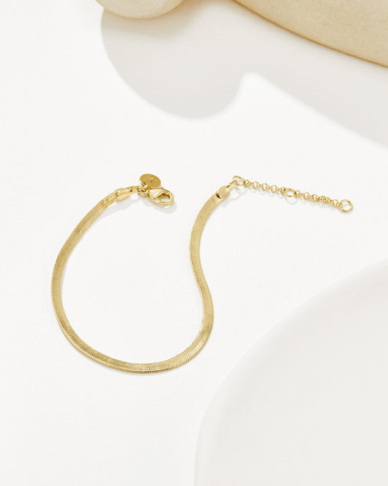Ethos Snake Chain Bracelet - 18K Gold Plated