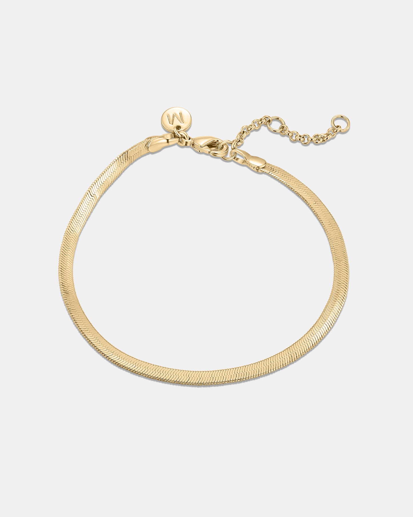 Ethos Snake Chain Bracelet - 18K Gold Plated