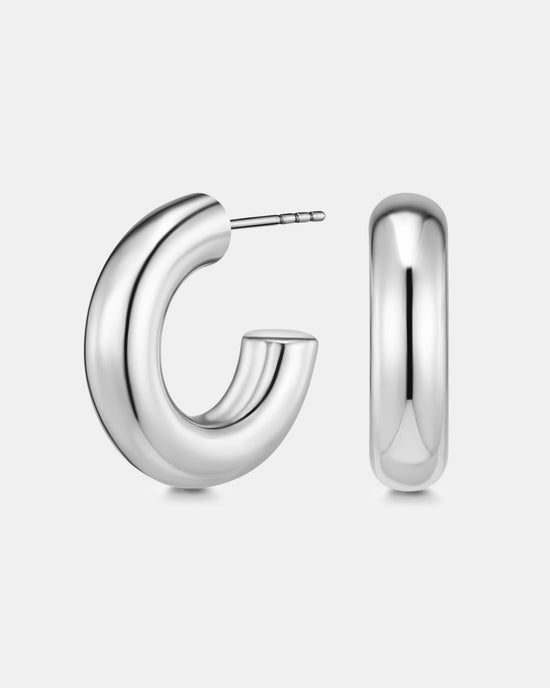 De Sol Hoops - Silver Plated