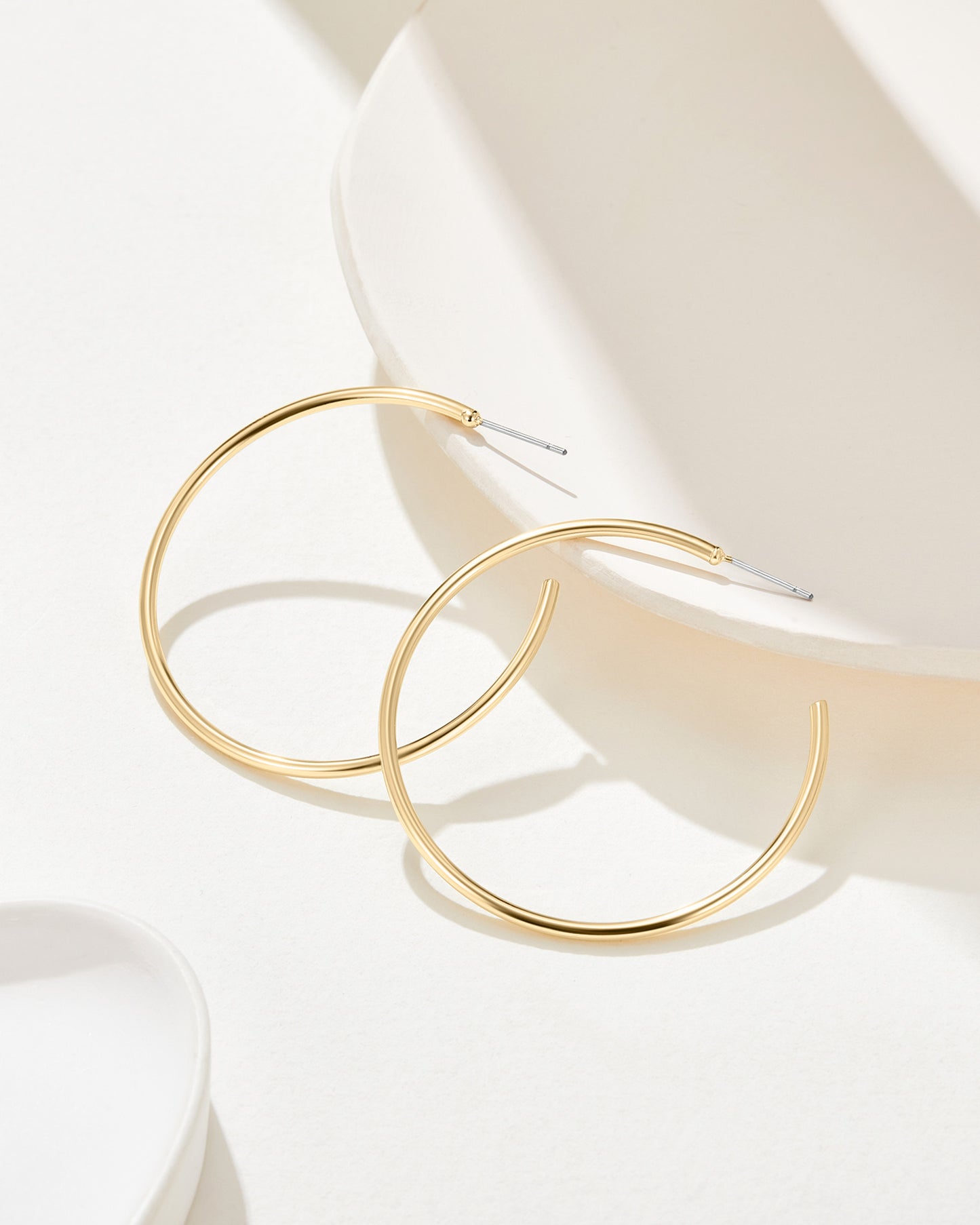 Classic 50mm Hoops in 18K Gold