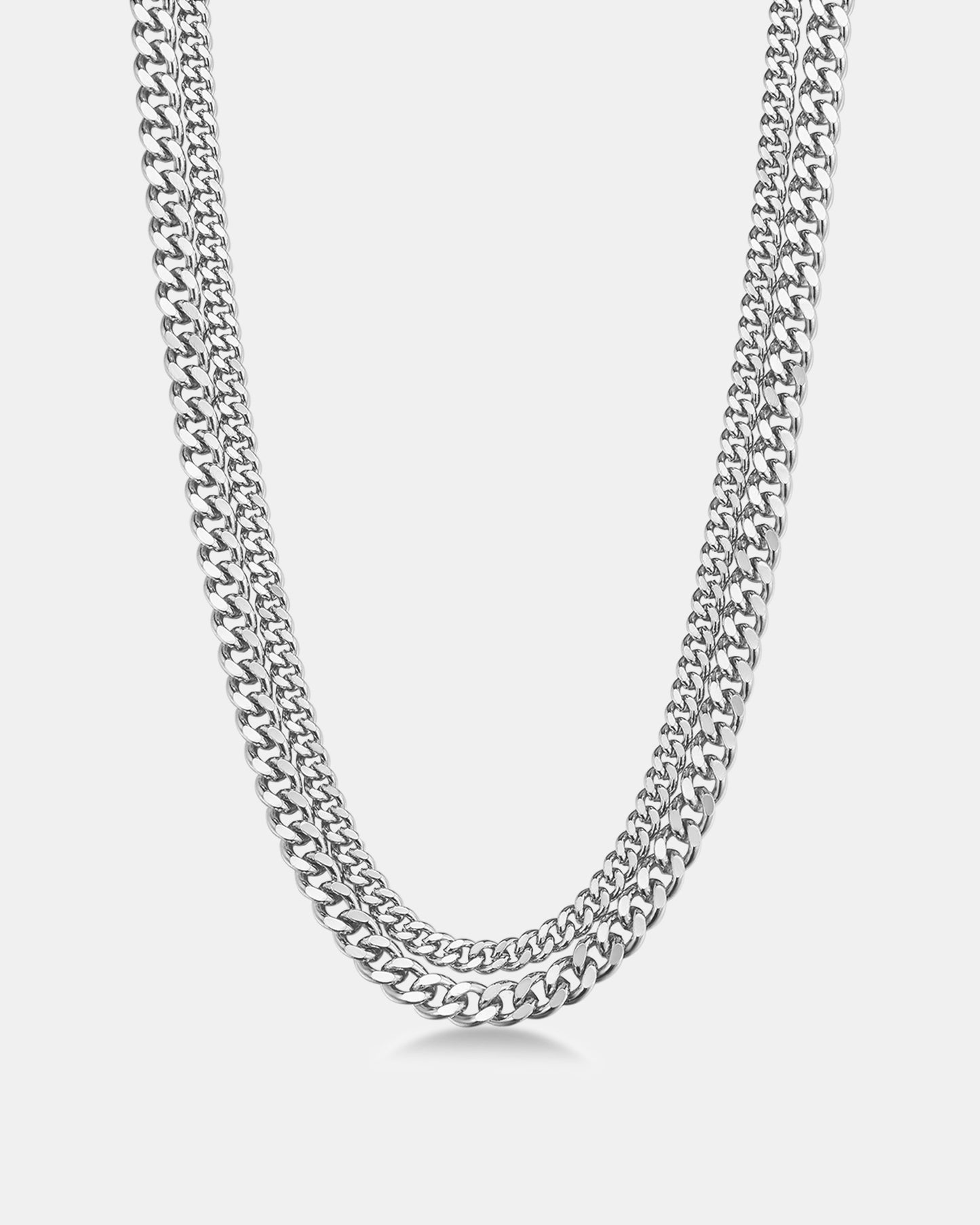 Esme Double Curb Chain Necklace
