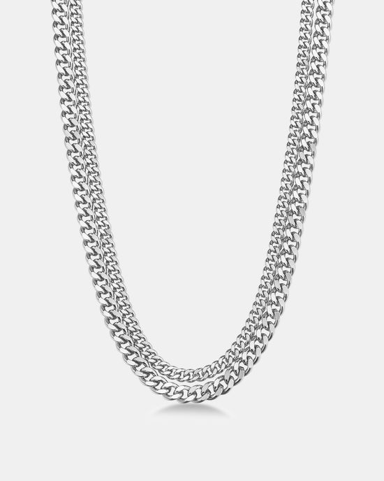 Esme Double Curb Chain Necklace