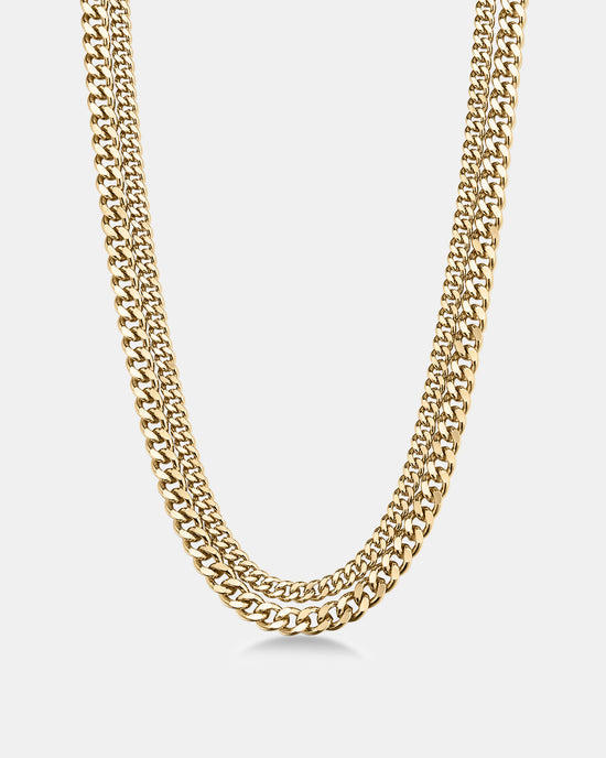 Esme Double Curb Chain Necklace