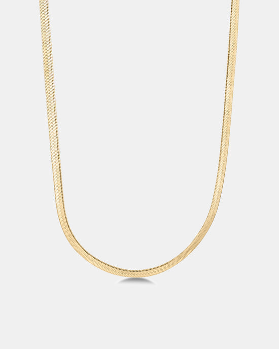 Buy Anti Tarnish Rose Gold Plated Flat Snake Chain Online – The Jewelbox