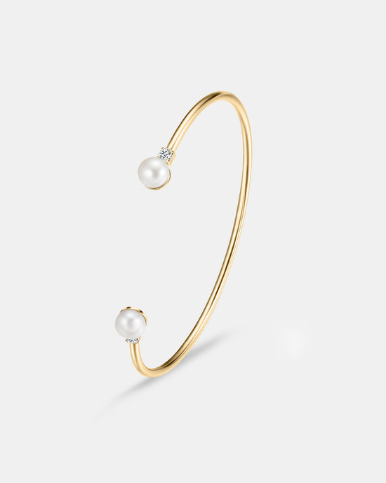Katalina Cuff with Freshwater Pearls - 18K Gold Plated
