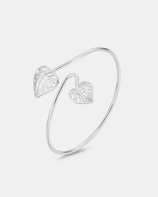 Magnolia Cuff - Silver Plated