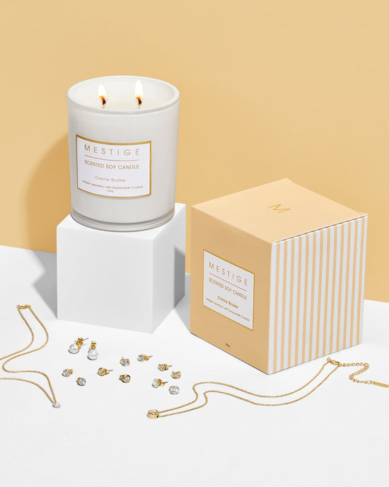 Creme Brulee Scented Candle - Caramel and Vanilla