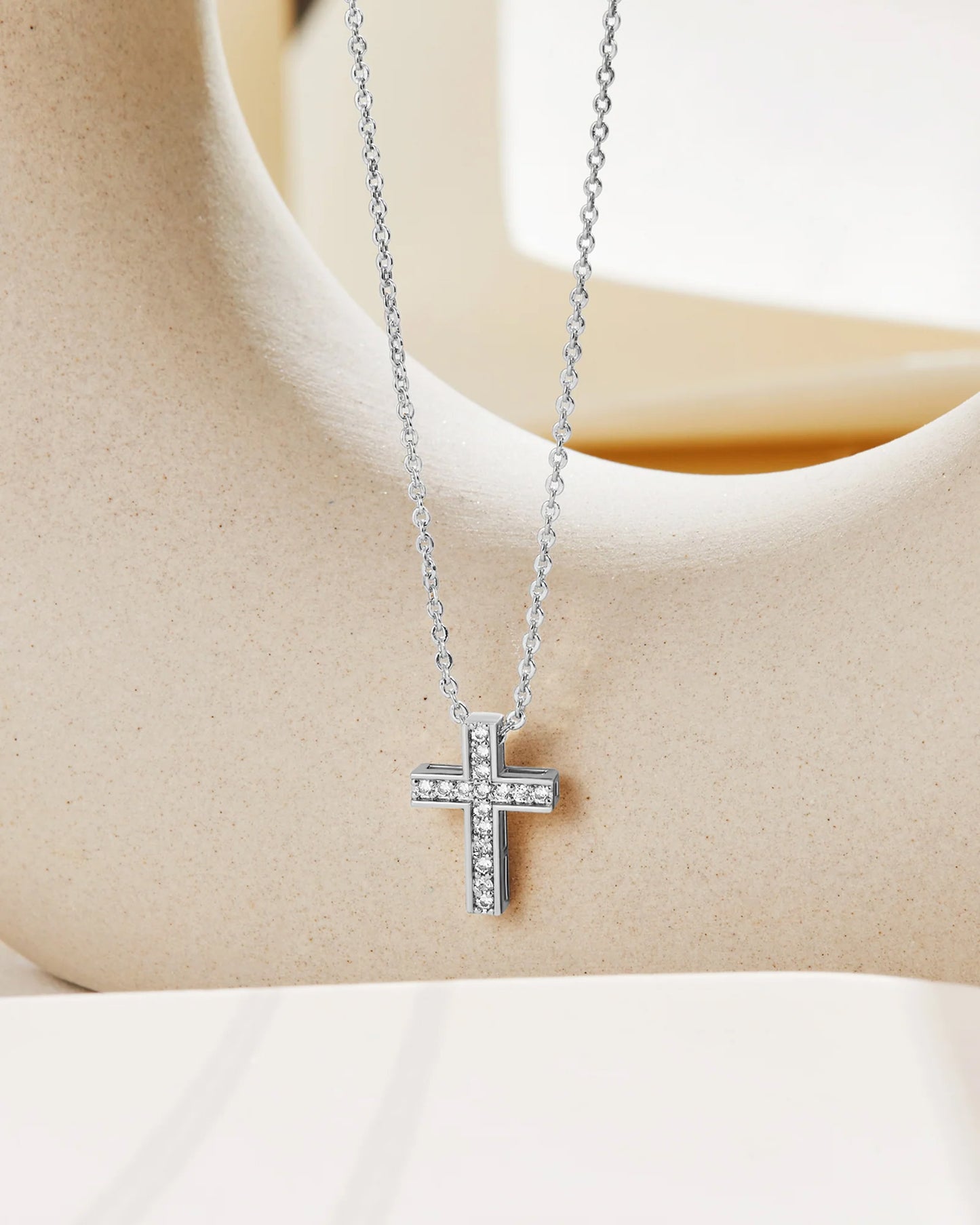 Petite Cross Set - Silver Plated