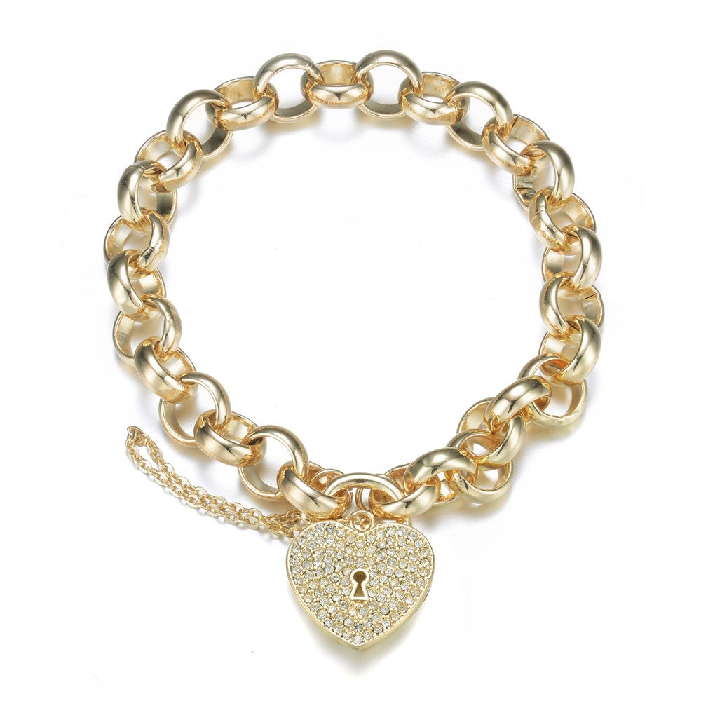 Golden Heart-throb Bracelet
