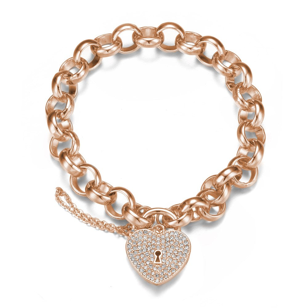 Rose Gold Heart-throb Bracelet