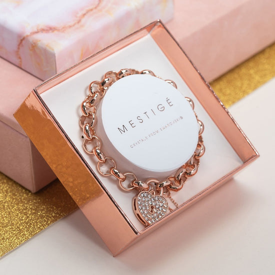 Load image into Gallery viewer, Rose Gold Heart-throb Bracelet
