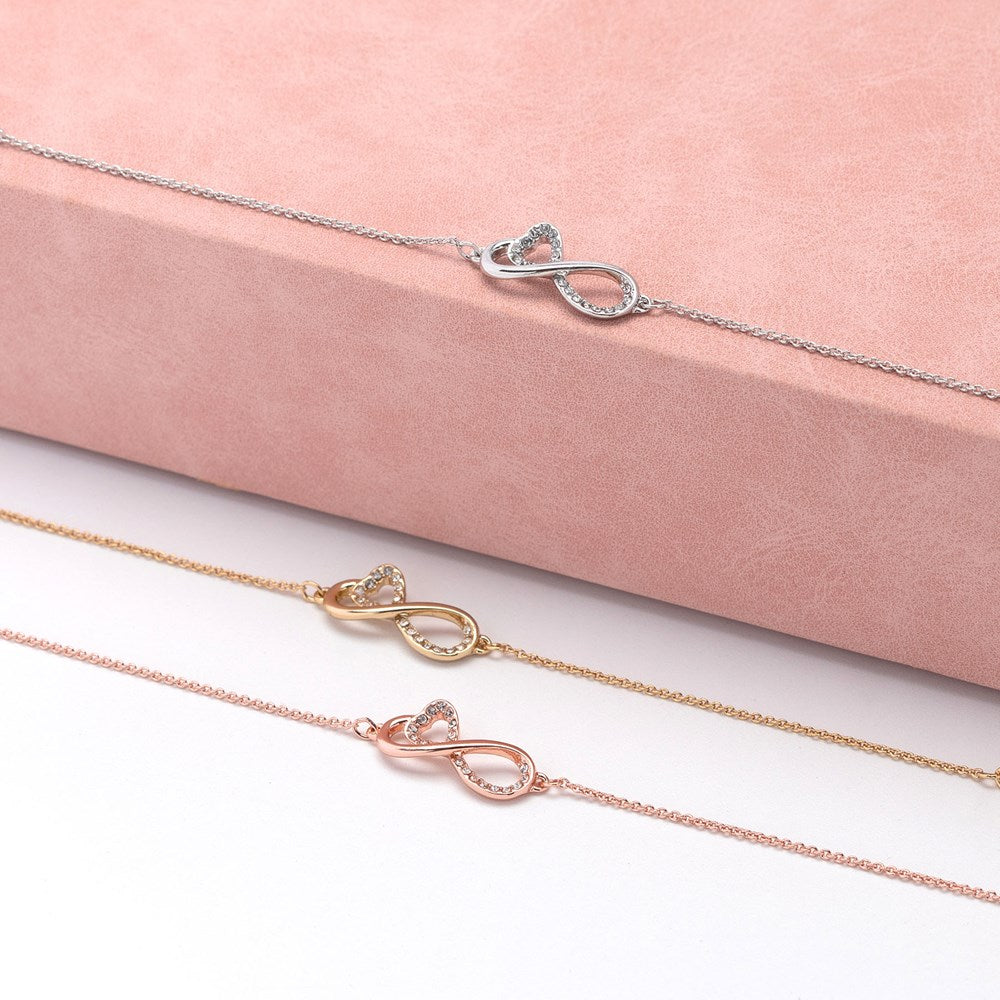 Rose Gold Grace Eternity Bracelet