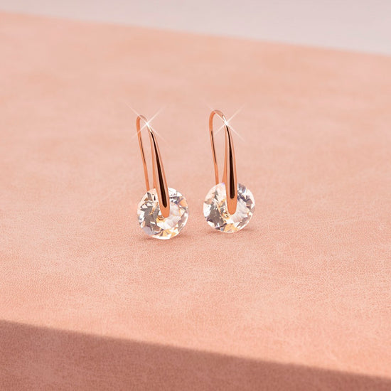 Rose Gold Eclipse Earrings