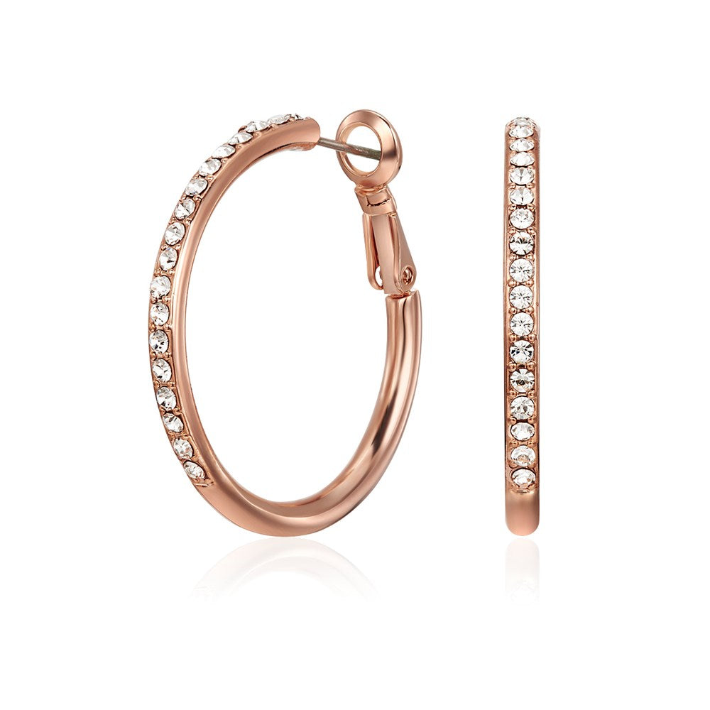 Rose Gold Bailee Hoop Earrings