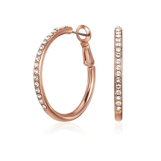 Rose Gold Bailee Hoop Earrings