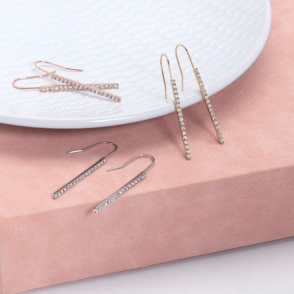 Golden Celestial Bar Earrings