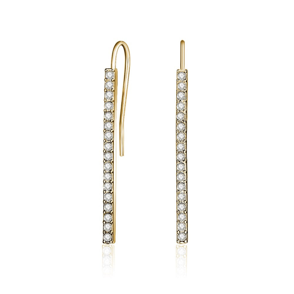Golden Celestial Bar Earrings