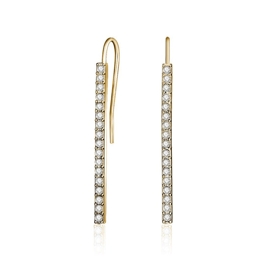 Golden Celestial Bar Earrings