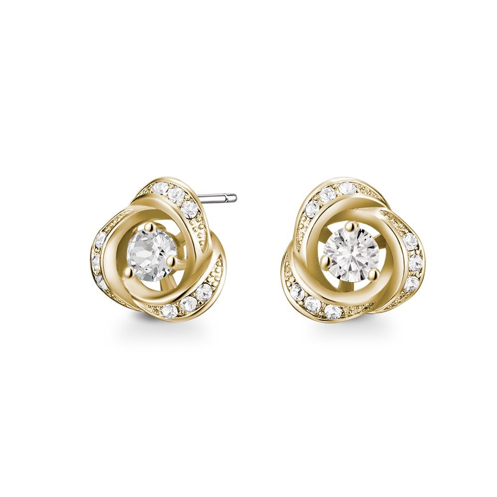 Golden Rosette Earrings