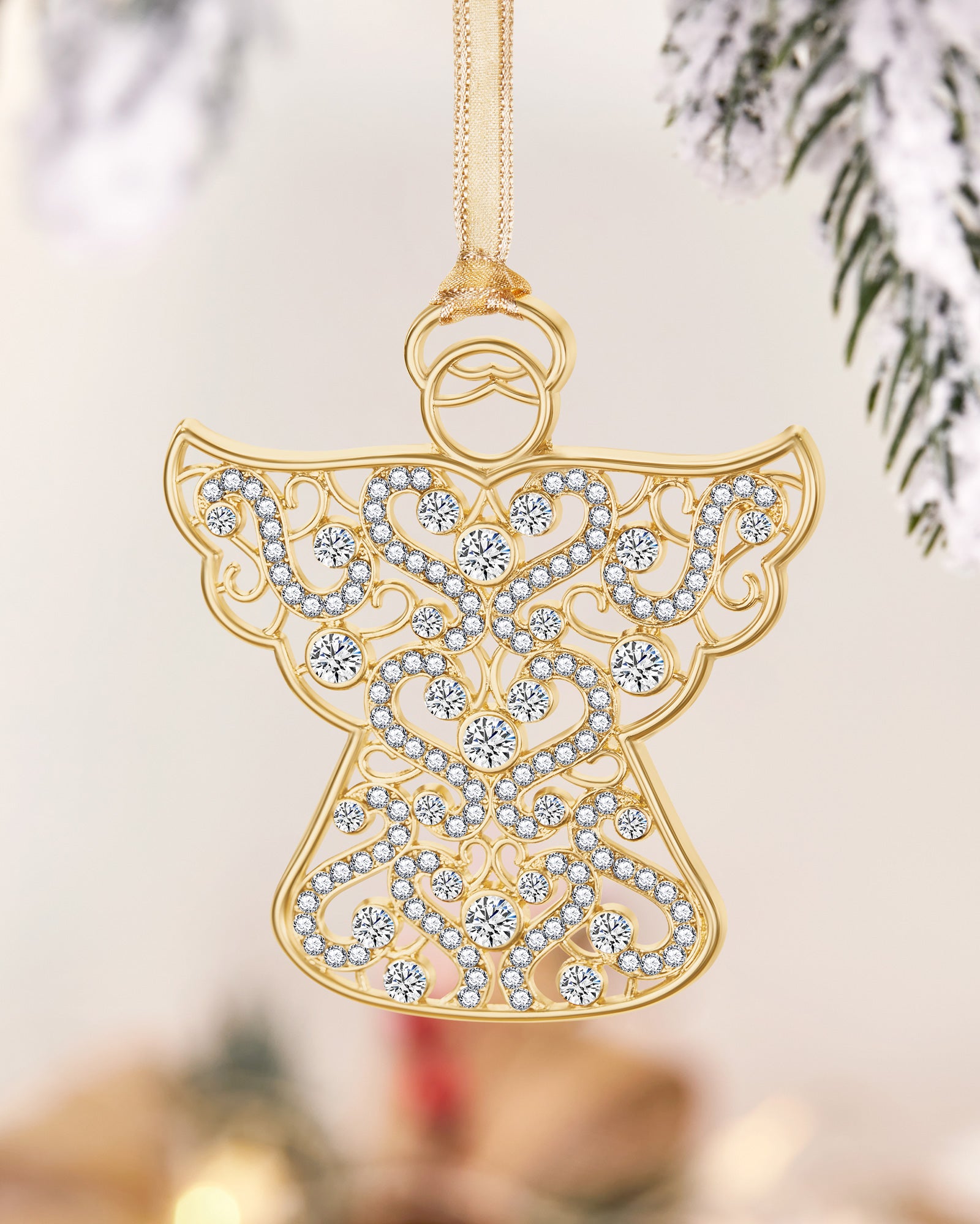 3 Piece Luxury Ornaments Set in Gold – Mestige