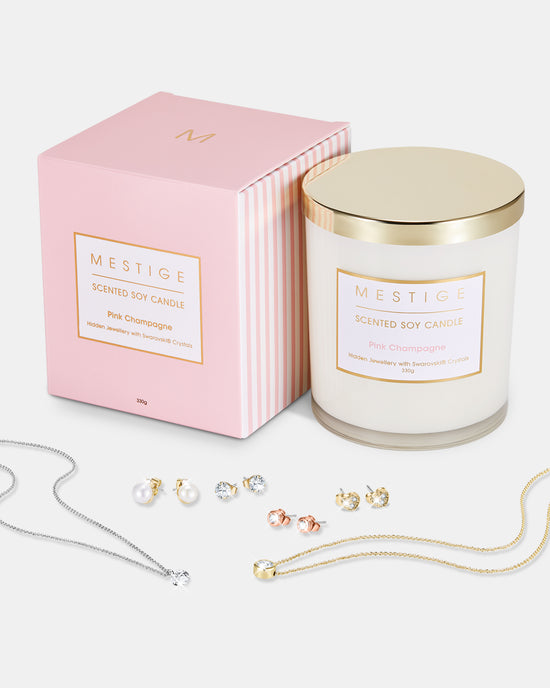 Pink Champagne Scented Candle - Lychee and Musk